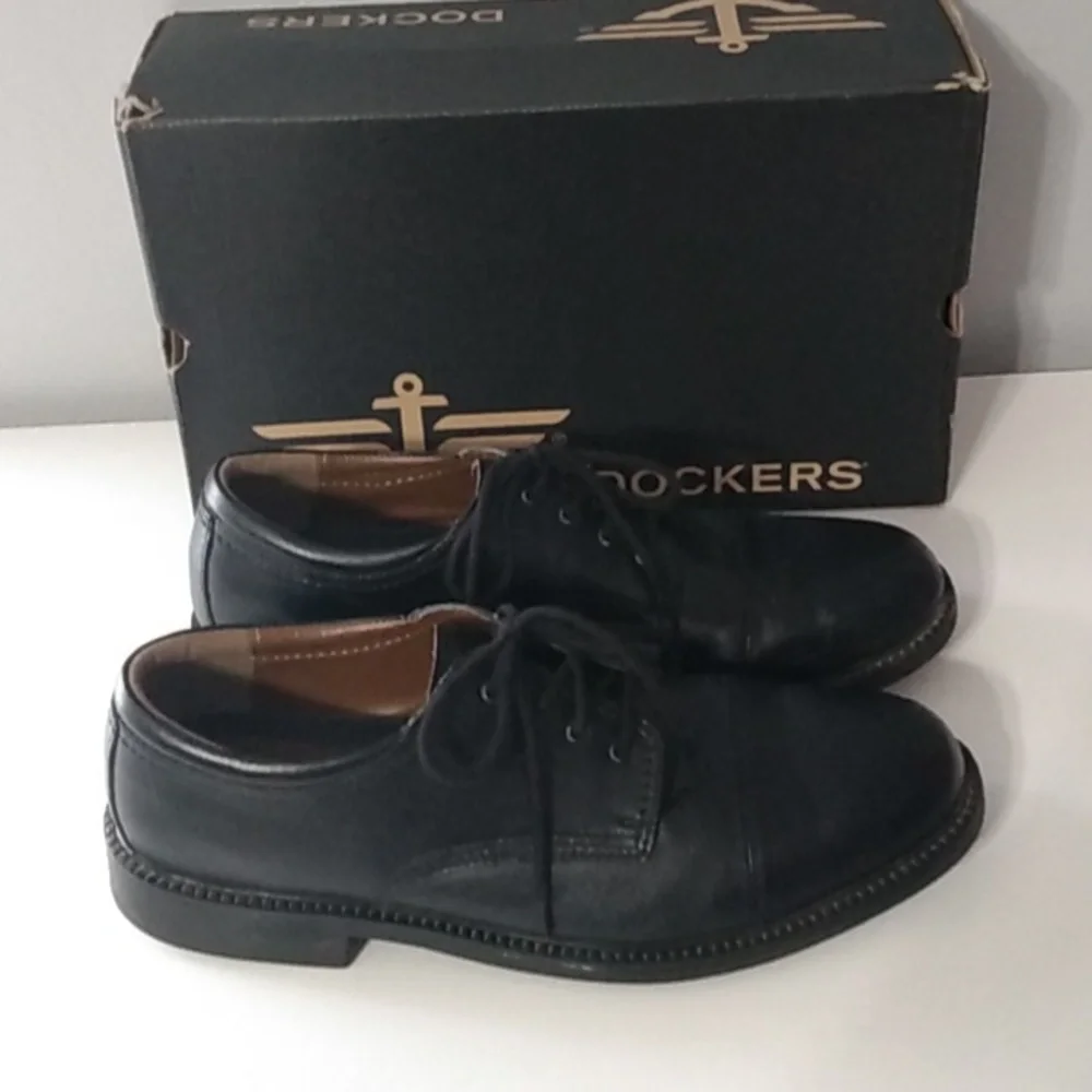Dockers Gordon Men’s Black Leather Oxford Dress‎ Shoes Size 13